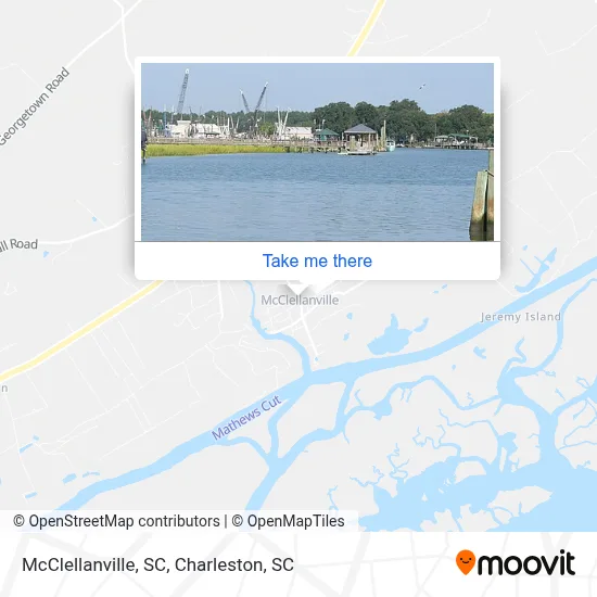 McClellanville, SC map