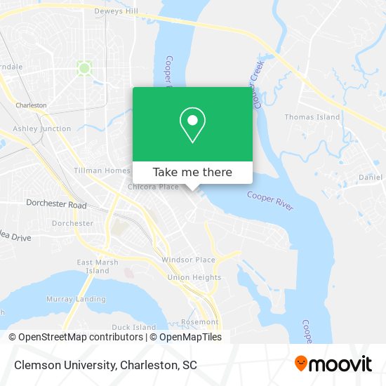 Mapa de Clemson University