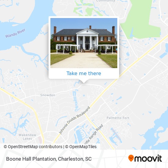 Boone Hall Plantation map