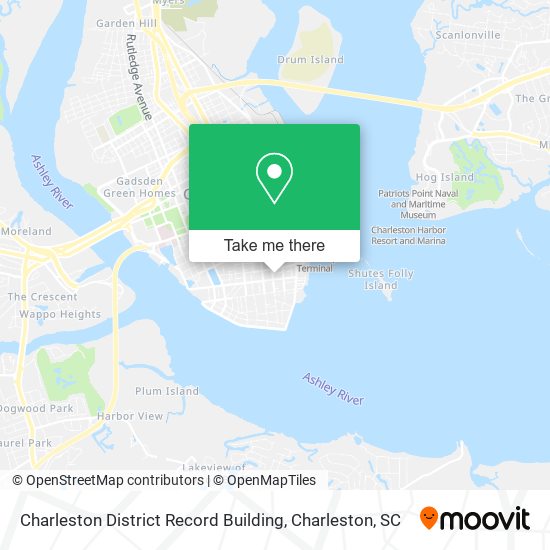 Mapa de Charleston District Record Building