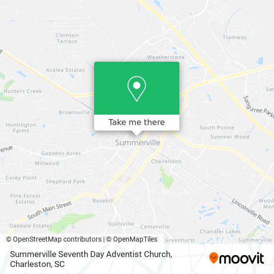 Summerville Seventh Day Adventist Church map