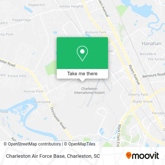 Charleston Air Force Base map