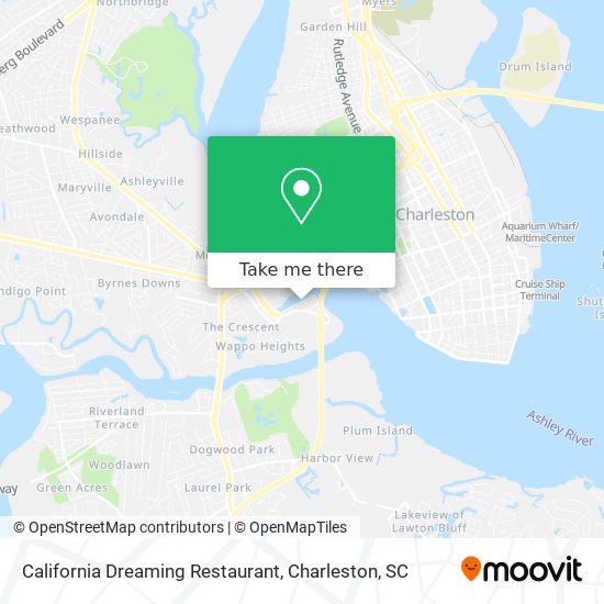 California Dreaming Restaurant map