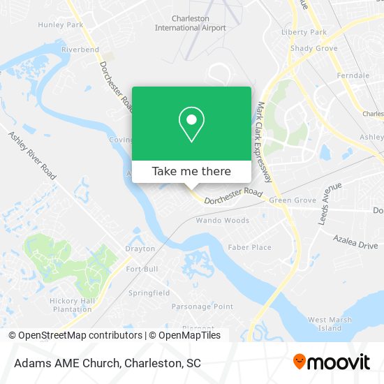 Mapa de Adams AME Church