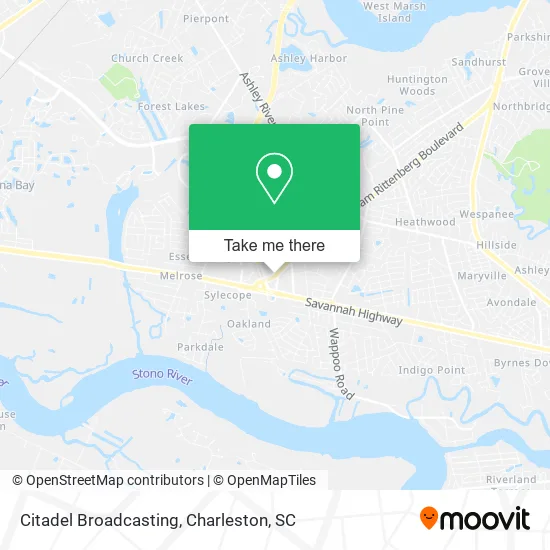 Citadel Broadcasting map