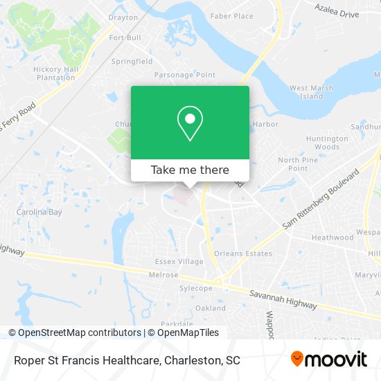 Mapa de Roper St Francis Healthcare