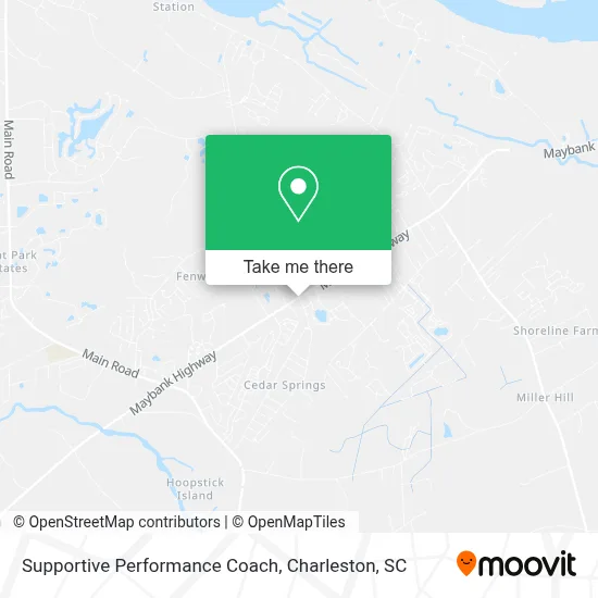 Supportive Performance Coach map
