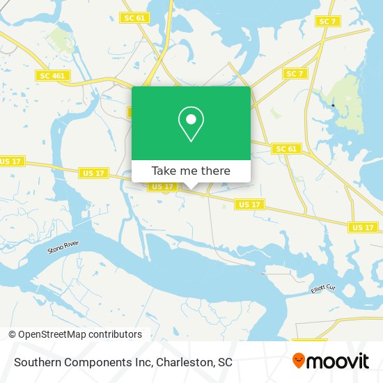 Southern Components Inc map