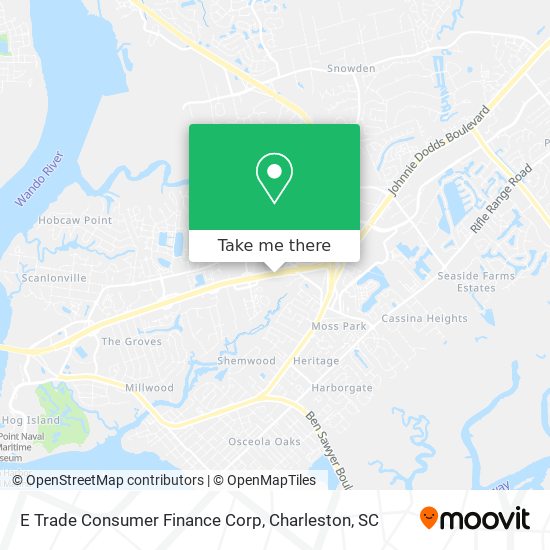 E Trade Consumer Finance Corp map