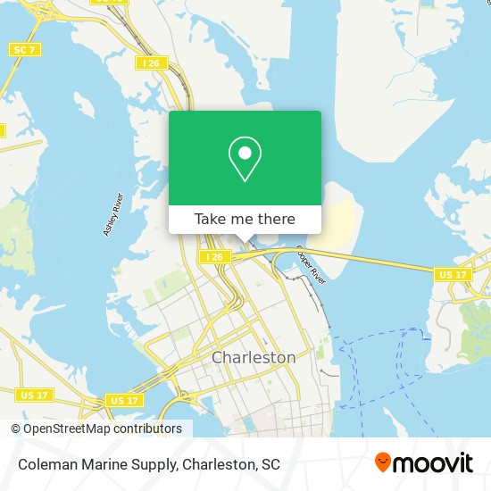 Mapa de Coleman Marine Supply