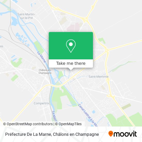 Mapa Préfecture De La Marne