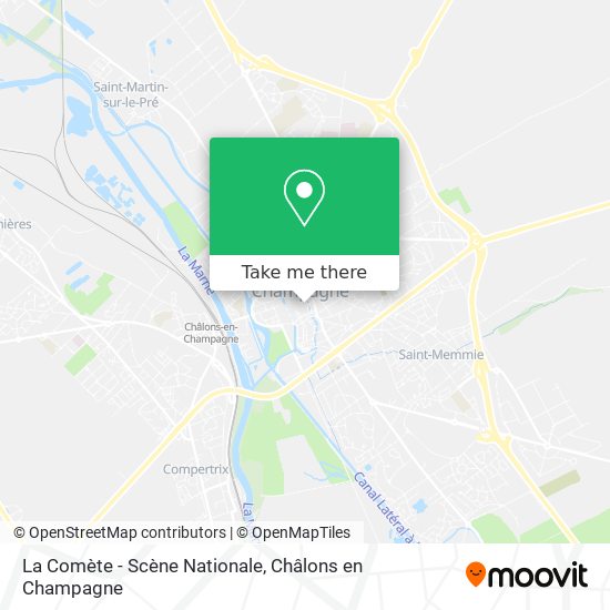La Comète - Scène Nationale map