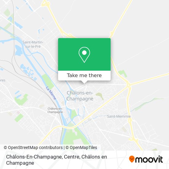 Châlons-En-Champagne, Centre map