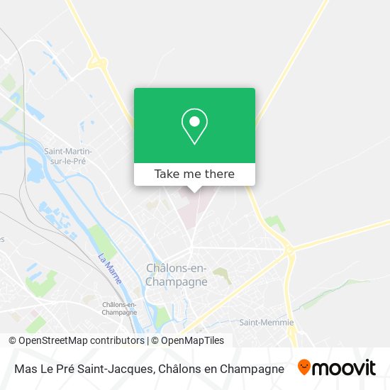 Mas Le Pré Saint-Jacques map
