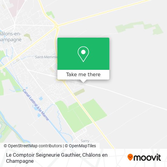 Le Comptoir Seigneurie Gauthier map