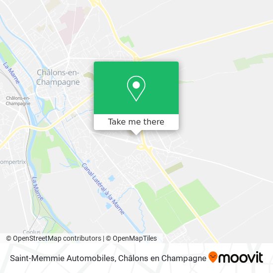 Saint-Memmie Automobiles map