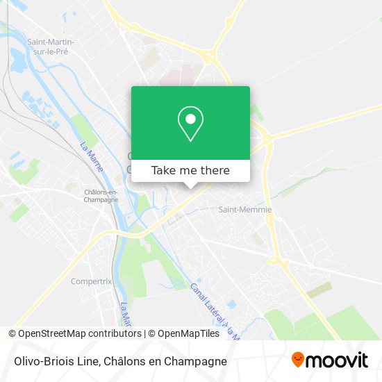Olivo-Briois Line map
