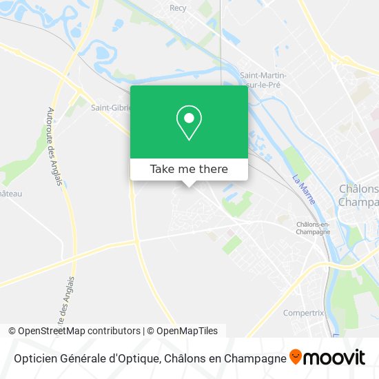 Opticien Générale d'Optique map