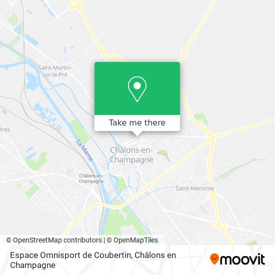 Espace Omnisport de Coubertin map