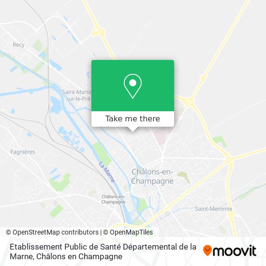 Etablissement Public de Santé Départemental de la Marne map