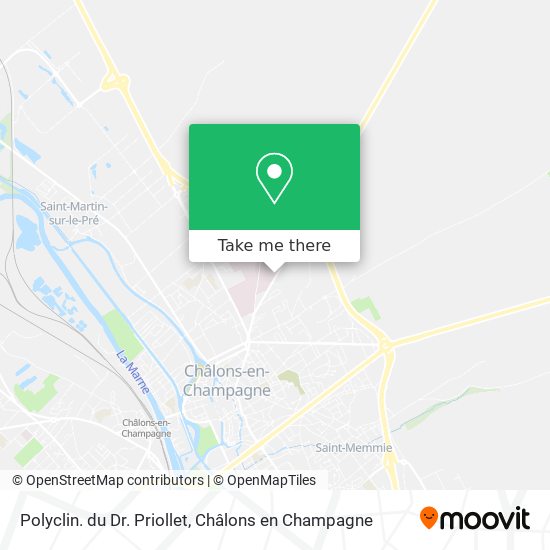 Polyclin. du Dr. Priollet map