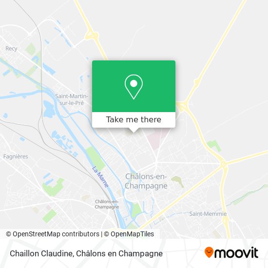 Chaillon Claudine map