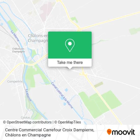 Centre Commercial Carrefour Croix Dampierre map