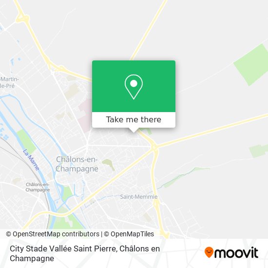 City Stade Vallée Saint Pierre map