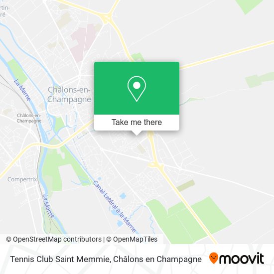 Mapa Tennis Club Saint Memmie