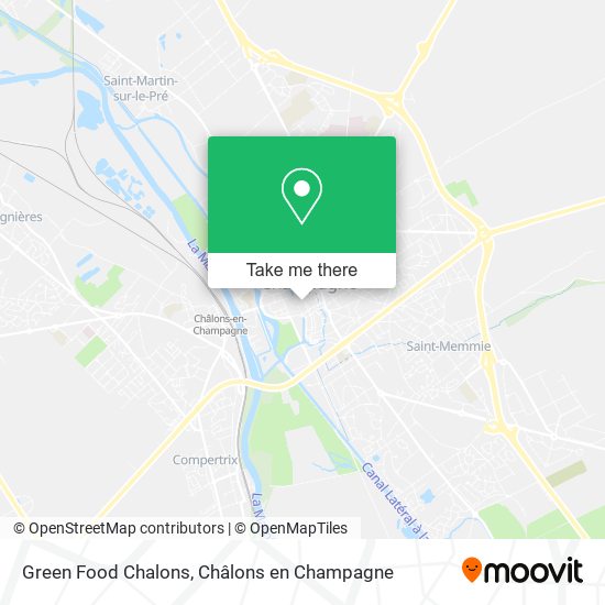 Mapa Green Food Chalons