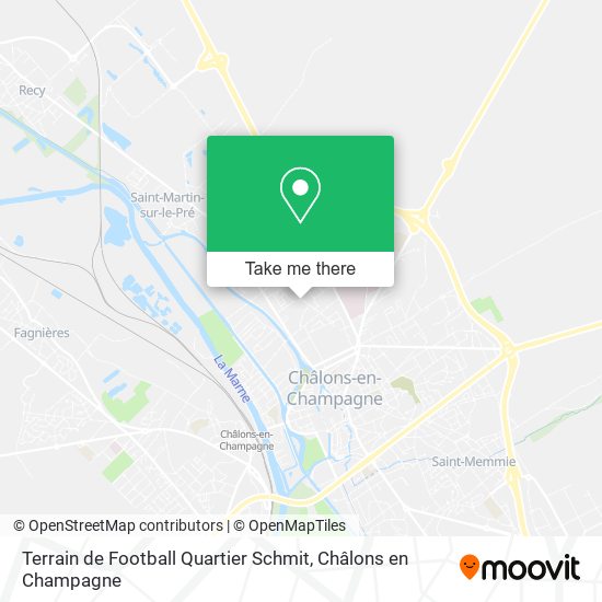 Terrain de Football Quartier Schmit map