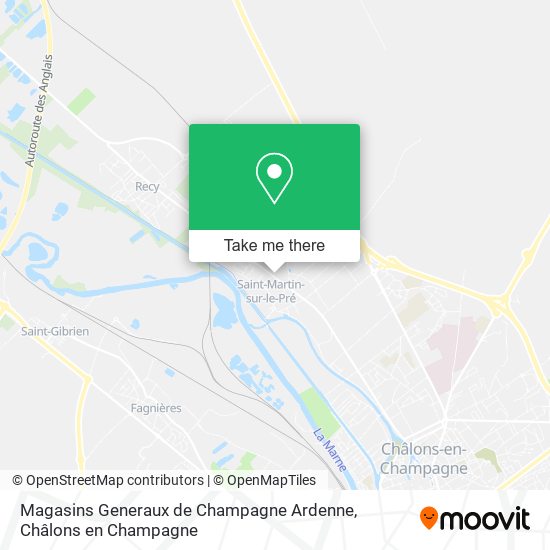Magasins Generaux de Champagne Ardenne map