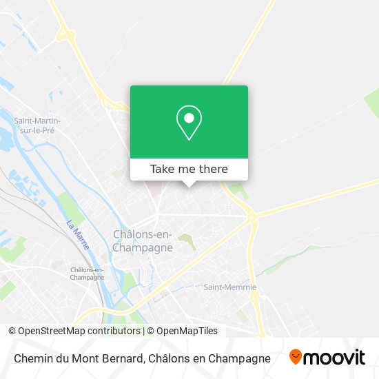 Chemin du Mont Bernard map