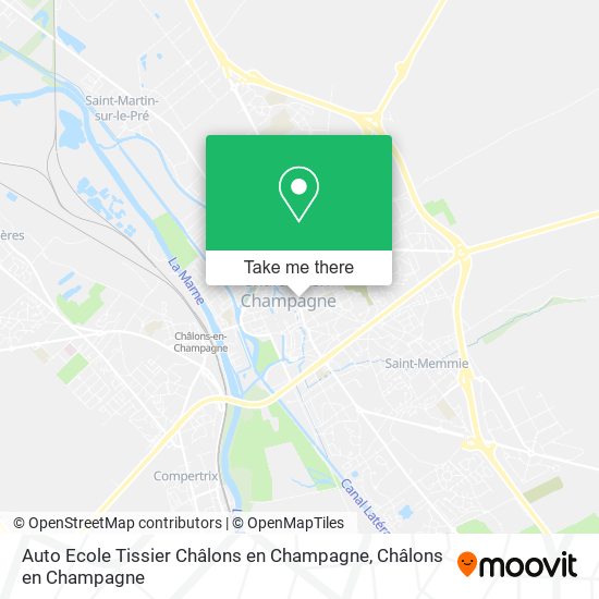 Auto Ecole Tissier Châlons en Champagne map