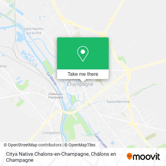 Citya Native Chalons-en-Champagne map