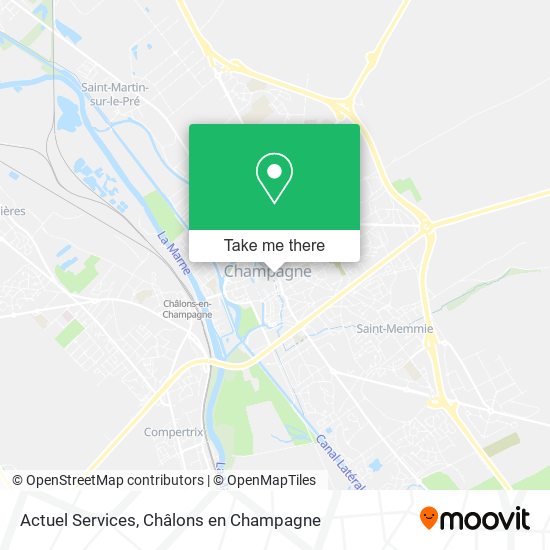 Actuel Services map