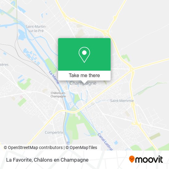 La Favorite map