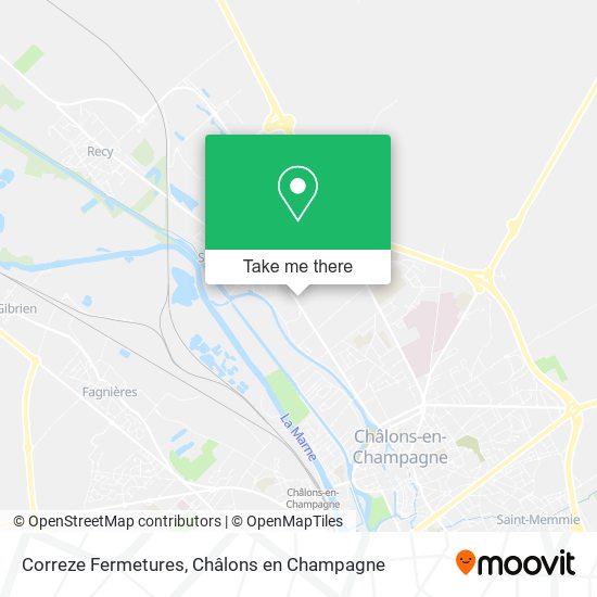 Correze Fermetures map