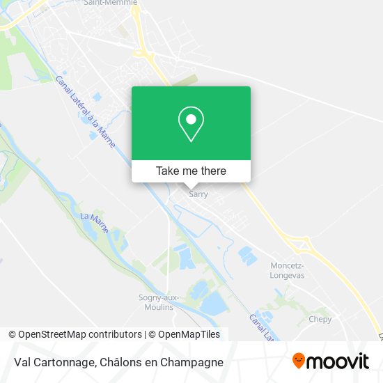 Val Cartonnage map
