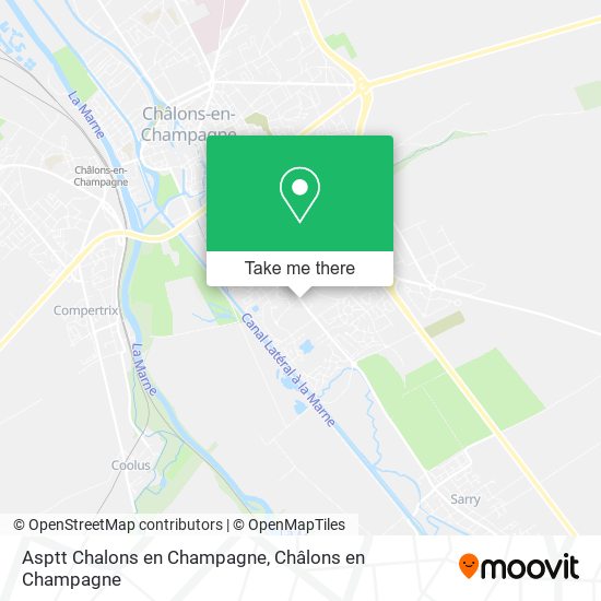 Asptt Chalons en Champagne map