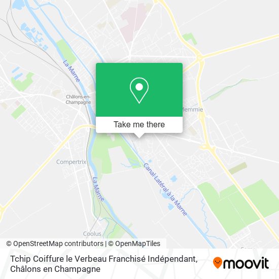 Tchip Coiffure le Verbeau Franchisé Indépendant map