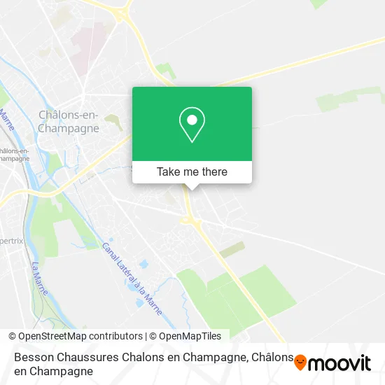 Mapa Besson Chaussures Chalons en Champagne