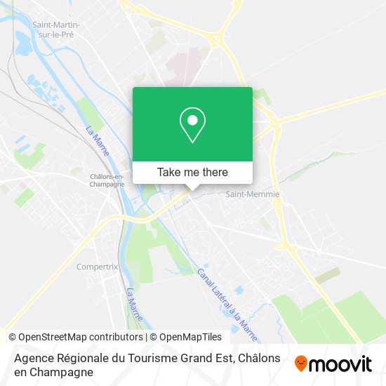 Agence Régionale du Tourisme Grand Est map