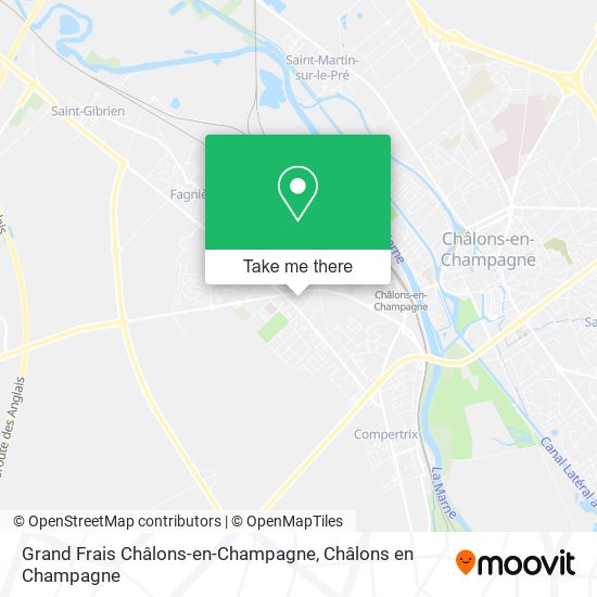 Grand Frais Châlons-en-Champagne map