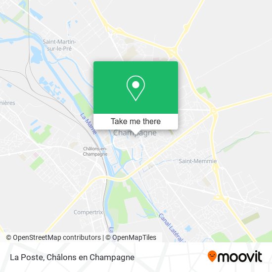 La Poste map