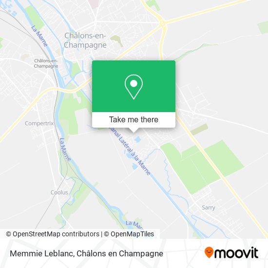 Memmie Leblanc map