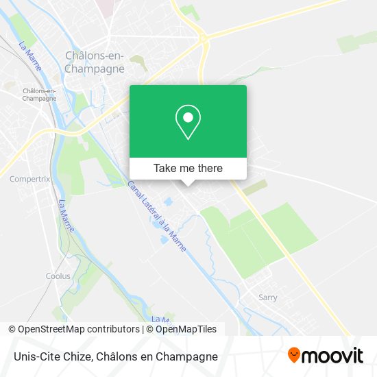 Unis-Cite Chize map