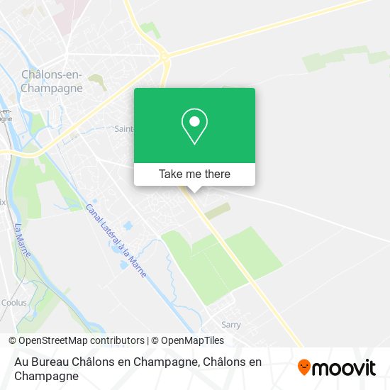 Au Bureau Châlons en Champagne map