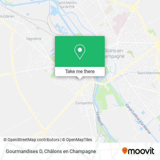 Gourmandises D map