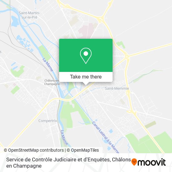 Service de Contrôle Judiciaire et d'Enquêtes map